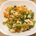 はるとニモdaddy's cooksnap of when they made レンジで簡単！小松菜のほんだし白和え.