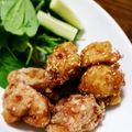 StrawCafe＊'s cooksnap of when they made ＊手羽元の唐揚げ♪甘辛ごま鰹節＊.