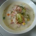 クックLJ2W4Q☆'s cooksnap of when they made 塩麹仕立てのクリーミーなチーズベーコン汁.