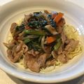ルンルン３'s cooksnap of when they made ニラともやしの豚あんかけ焼きそば.