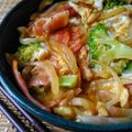 NAGANO久留米's cooksnap of when they made ベーコンベジ丼.