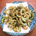 のどぐろLOVE's cooksnap of when they made 食べすぎ注意！ゴーヤの揚げないフライ！！.