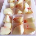 クック50OAJY☆'s cooksnap of when they made 桃を冷凍しただけ☆桃シャーベット.