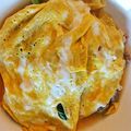 りんごりんご04's cooksnap of when they made 簡単！豚小松菜☆ふわふわ卵乗せ.