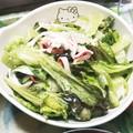 ののっく's cooksnap of when they made ☆レタス大量消費!!簡単レタスサラダ☆.