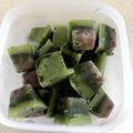 Nana983's cooksnap of when they made 夏☆おやつに！豆乳あずき抹茶ミルクアイス.