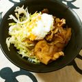 ﾁｲﾁｬﾝﾏﾏ's cooksnap of when they made 生姜焼き風簡単豚丼。ランチにも夕食にも♪.