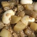 ドラえもんえもん's cooksnap of when they made 大根とこんにゃくのそぼろ味噌煮.