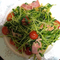 にむばすしゅたーぜん's cooksnap of when they made 洋風☆豆苗とミニトマトのガーリック炒め.