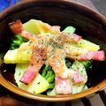 fl＊＊'s cooksnap of when they made アヒージョ風ポテトとアスパラのチーズ焼き.