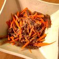 ☆クックhi☆'s cooksnap of when they made こんにゃくと人参の炒め物.