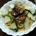 なかじまの妻's cooksnap of when they made さっぱり きゅうりと豚肉パスタ.