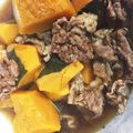 ♥︎atk♥︎'s cooksnap of when they made ＊旨っ☆かぼちゃと牛肉の煮物＊.