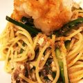 クック74L7RC☆'s cooksnap of when they made 【フライパン１つで】さば缶の和風パスタ.