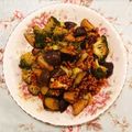 ☆AMR☆'s cooksnap of when they made 焼肉のたれで簡単♡なすとブロッコリー炒め.