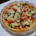 碧きりん's cooksnap of when they made なす　トマ　ソーセージ　ピッツァ♪.