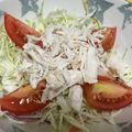 shiovv428's cooksnap of when they made ささみとたっぷり野菜のヘルシーサラダ.