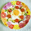 ﾁｲﾁｬﾝﾏﾏ's cooksnap of when they made ズッキーニとトマトの粉チーズのせ目玉焼き.
