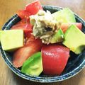 YUKIKI☆'s cooksnap of when they made ワサビ漬けでアボカドとトマトのサラダ？.