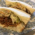 ルナＰボール's cooksnap of when they made ポロポロしにくい焼きそばサンド.