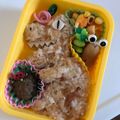 kinako10's cooksnap of when they made 絶体絶命！ミニオンVS恐竜 キャラ弁.