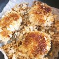 うさぎの小梅's cooksnap of when they made 玄米　金のいぶき　明太子焼きおにぎり.