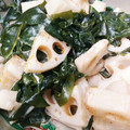 kimimaruo's cooksnap of when they made れんこんとわかめの練りごまマヨ和え.