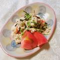 yesmama's cooksnap of when they made ミネラルたっぷり♪空心菜新芽と豆腐サラダ.