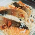 クックSUQ3AQ☆'s cooksnap of when they made サーモンとキノコのクリーム煮.