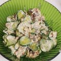 実悠徠ママ's cooksnap of when they made 簡単☆キュウリと鯖缶でサラダ.