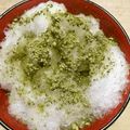 むぴょこぴょこん's cooksnap of when they made 緑茶シロップのかき氷.