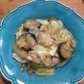 ご飯作り見習い's cooksnap of when they made キャベツシャキシャキ♪茄子の味噌炒め♪.