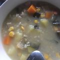 emi0015's cooksnap of when they made 押し麦のスープ【保育園給食】.