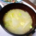 fl＊＊'s cooksnap of when they made いつもよりちょっとおいしい大根のみそ汁.