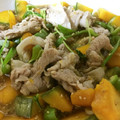 ゆずしちみ's cooksnap of when they made かぼちゃといんげんと豚肉のごま炒め煮.