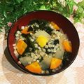 なつき☆ミ's cooksnap of when they made ゆず香る、そば米のお吸い物.