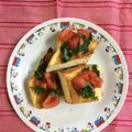 ankotetu's cooksnap of when they made トマトと大葉の醤油ブルスケッタ風トースト.