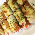 YuzuKizu's cooksnap of when they made お弁当にも☆ちくわとカニカマのチーズ焼き.