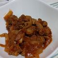 SPI2's cooksnap of when they made 豚こまポークケチャップ.