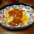 小梅δεδ's cooksnap of when they made 余ったデミグラスソースで簡単オムライス.