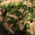 1035's cooksnap of when they made 腐竹拌香菜（湯葉の香り菜あえ）.
