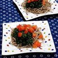 ｍａｒｉ♪'s cooksnap of when they made モロヘイヤとトマトの冷やしぶっかけ麺.