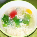 ピニヨ's cooksnap of when they made レタスとトマトのたまごスープ.