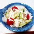 ももぴー！'s cooksnap of when they made もやしときゅうりと鶏ハムの即席サラダ.