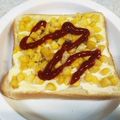 ayakaL7's cooksnap of when they made 簡単！コーンたっぷり♪コーンマヨトースト.