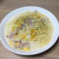 亜久里's cooksnap of when they made リメイク☆クラムチャウダーのクリームスパ.