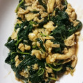 ﾁｷﾝﾁｬﾝ's cooksnap of when they made モロヘイヤと卵のオイスターソース炒め.