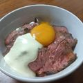 あいひよ's cooksnap of when they made ディナーに♪簡単で豪華ローストビーフ丼.