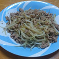 クック8D0BQL☆'s cooksnap of when they made しゃっきり満腹★もやしと挽肉の甘みそ炒め.