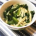 chiyomin♪'s cooksnap of when they made レンジで簡単！ニラとえのきのポン酢和え.